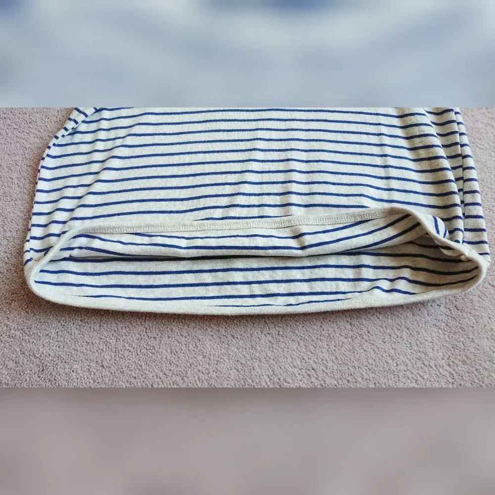 Striped Crochet Trim T-Shirt + White Pleated Mini Skirt Set - Picture 8 of 16